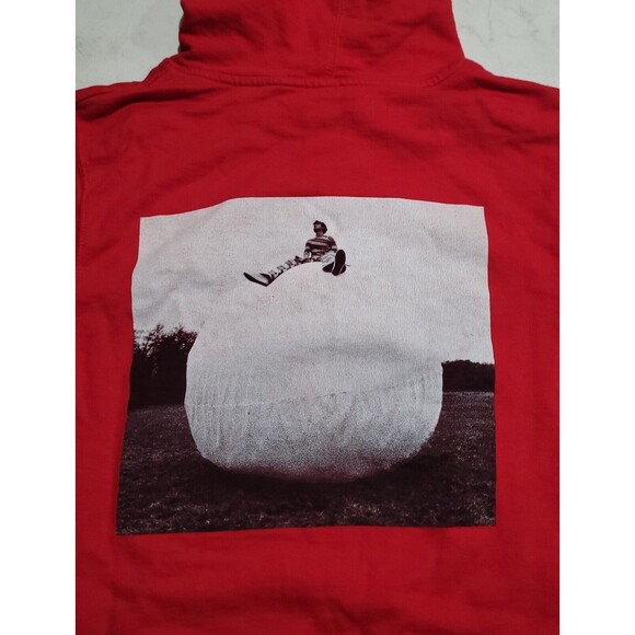 Harry Styles On Top Of The World Harry’s Here House Hoodie Pop Up RED Hoodie EUC - Picture 10 of 12